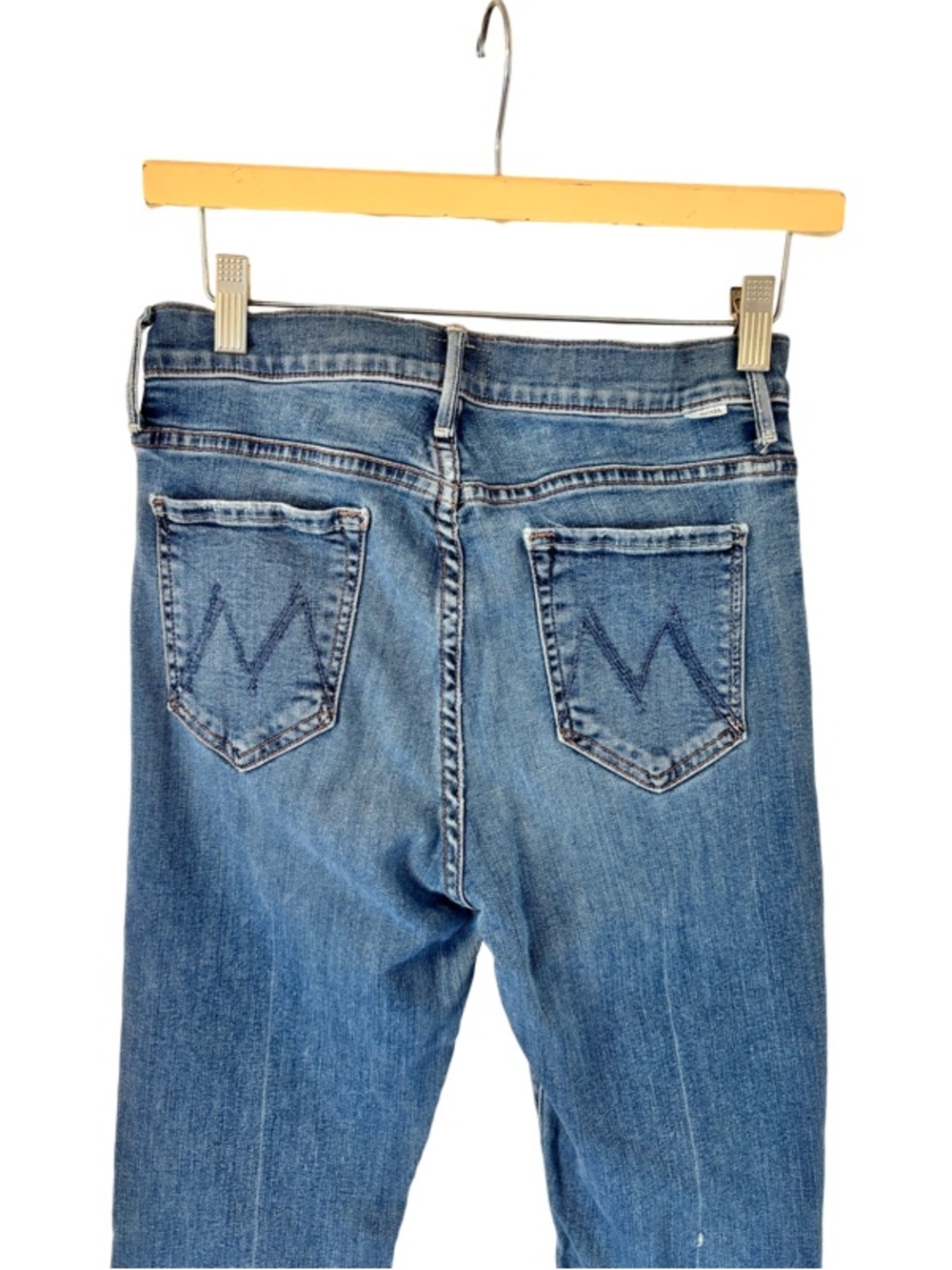 MOTHER The Weekender Fray Walking On Coals in Blue Size 29 - Picture 8 of 13